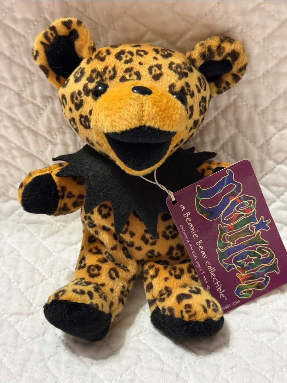 Grateful Dead 7” Plush Beanie Bear Retired Delilah NWT Great Condition